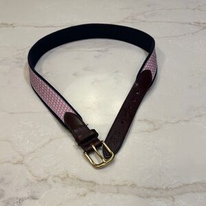 Vineyard Vines Pink and Brown Kids Belt